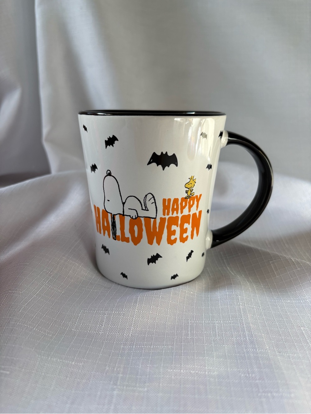 Peanuts Snoopy Happy Halloween Mug - White/Black/Orange